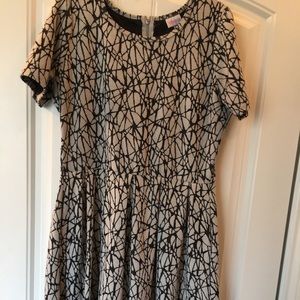 Black and White LuLaRoe Dress